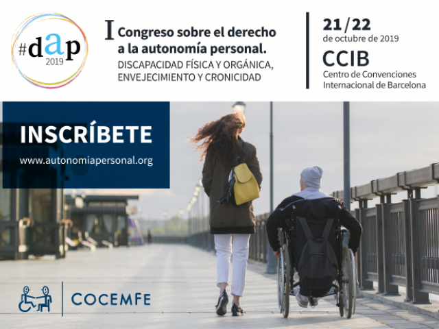  Imagen del registro de inscripción para asistir al I Congreso sobre el derecho a la autonomía personal que se celebrará en Barcelona los días 21 y 22 de octubre